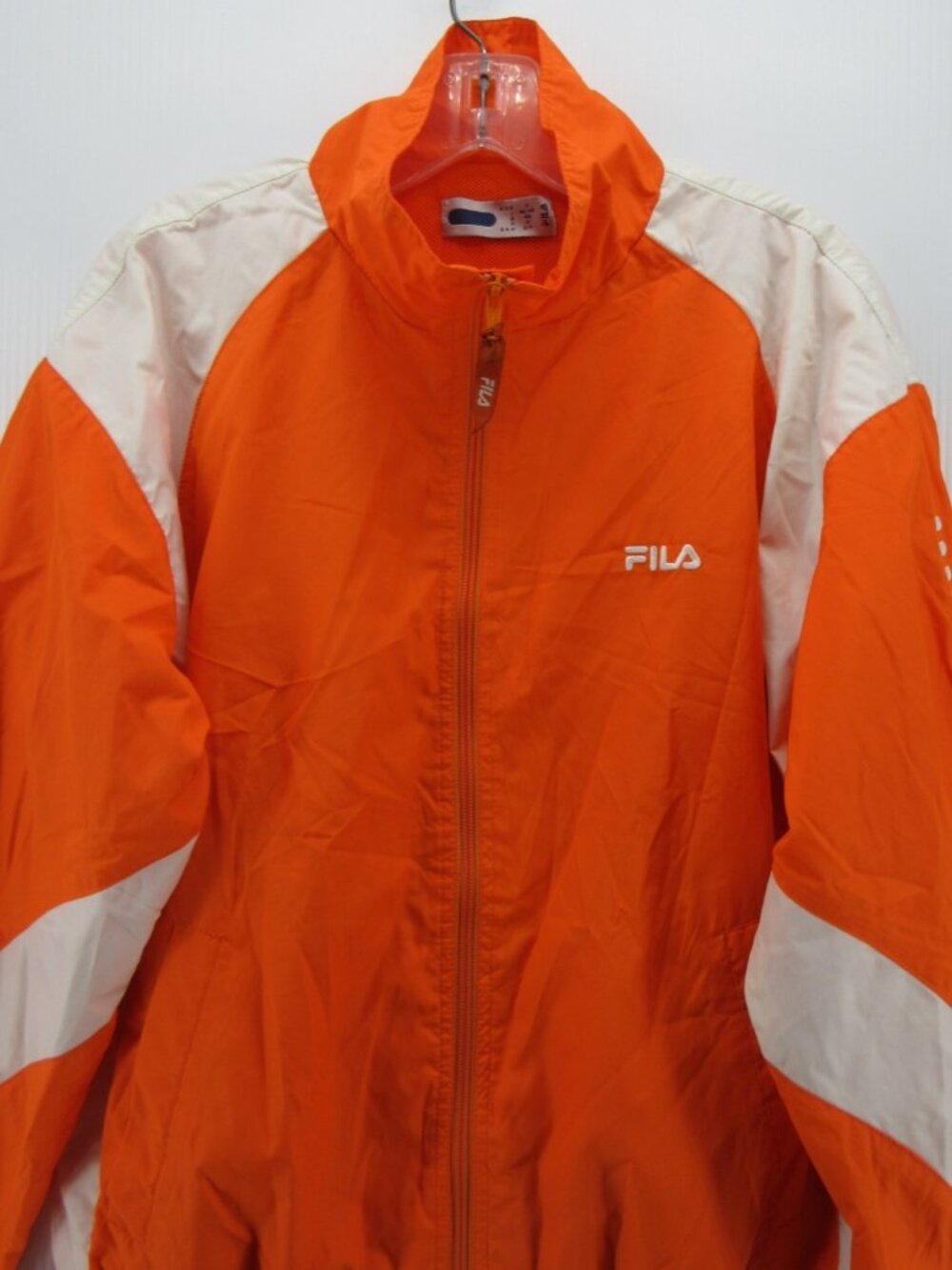 VINTAGE Fila Jacket Small Windbreaker Loose Colorblock Y2K Full Zip - Picture 2 of 14